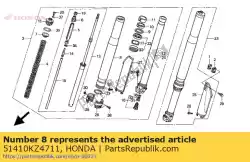 Qui puoi ordinare nessuna descrizione disponibile al momento da Honda , con numero parte 51410KZ4711: