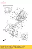 5D7E54112000, Yamaha, couvercle, carter 1 yamaha yzf r 125, Nouveau
