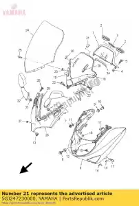 yamaha 5GJ247230000 damper, seat - Bottom side