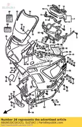 tape set rechts van Suzuki, met onderdeel nummer 6868020C003CG, bestel je hier online: