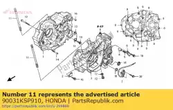 momenteel geen beschrijving beschikbaar van Honda, met onderdeel nummer 90031KSP910, bestel je hier online: