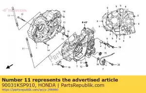 honda 90031KSP910 momenteel geen beschrijving beschikbaar - Onderkant