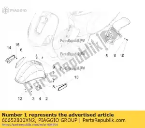 Piaggio Group 66652800XN2 garde-boue avant - La partie au fond