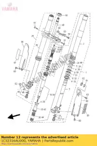 yamaha 1C32316AU000 zawór komp. - Dół