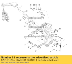 Aprilia AP8101595, Fascetta stringitubo d10,1, OEM: Aprilia AP8101595