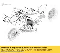 66719700XN2, Piaggio Group, voorspatbord     , Nieuw