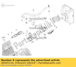 Tutaj możesz zamówić lh rura sas od Piaggio Group , z numerem części 2B005159: