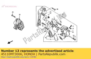 honda 45110MT3006 support comp., l. fr. pied à coulisse (nissin) - La partie au fond