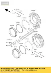 Here you can order the rim,rr,3. 00x16 vn800-b10 from Kawasaki, with part number 410250049: