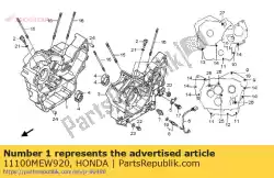 Here you can order the crankcase comp., r. From Honda, with part number 11100MEW920: