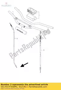 Suzuki 5617037F00BMC set di pastiglie, croce b - Il fondo