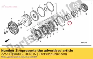 honda 22541HN8003 veer, koppeling terugkeer - Onderkant