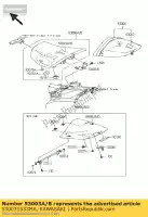 530031533MA, Kawasaki, pelle, sedile anteriore, bl kawasaki z 1000 750, Nuovo