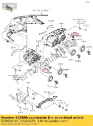 Tutaj możesz zamówić ? Arówka 12v 5w kle500-a1 od Kawasaki , z numerem części 920691016: