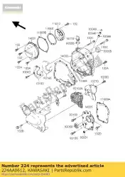 screw-pan-wp-cros gebruikelijk van Kawasaki, met onderdeel nummer 224AA0612, bestel je hier online: