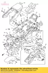 Aqui você pode pedir o tampa, pára-choque traseiro em Yamaha , com o número da peça 4KG21651004B: