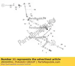 Aqui você pode pedir o alavanca de mudança de marcha em Piaggio Group , com o número da peça 2B004942: