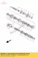 3BN171210000, Yamaha, engrenagem, 2º pinhão yamaha dt tdr dtr dte dtre dtx 125, Novo