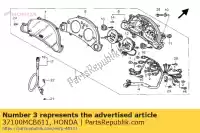 37100MCB611, Honda, zestaw mierników, kombinacja honda xl 650 2000 2001 2002 2003 2004, Nowy
