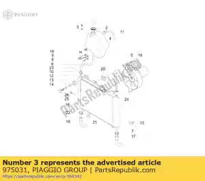 Piaggio Group 975031 tank - Bottom side