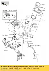 Qui puoi ordinare tank-comp-fuel, argento / eb vn200 da Kawasaki , con numero parte 510855073686: