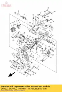 yamaha 2KB223240000 stay, dust cover - Bottom side