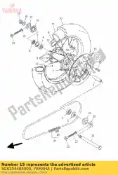 Tutaj możesz zamówić z? Batka nap? Dzana (48t) od Yamaha , z numerem części 5GS254485000: