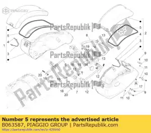 Piaggio Group B063587 uszczelka do walizki - Dół
