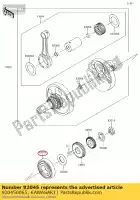 920450065, Kawasaki, cuscinetto-ball, 40x90x23 kawasaki klx  r klr c a kl650 d klr500 klr650 tengai klx650 klx650r klr650c 650 500 , Nuovo