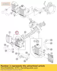 Ici, vous pouvez commander le radiateur r / s 50 sx auprès de KTM , avec le numéro de pièce 45235008200: