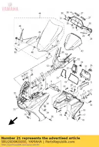 yamaha 5RU2839K0000 tampa 1 - Lado inferior