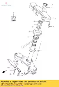 Suzuki 5141029G00 stuurpen - Onderkant