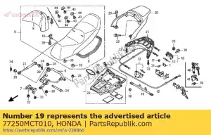 Honda 77250MCT010 ficar comp, assento ca - Lado inferior