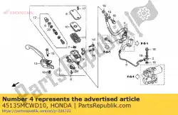 Qui puoi ordinare pipe, fr. Cilindro principale da Honda , con numero parte 45135MCWD10: