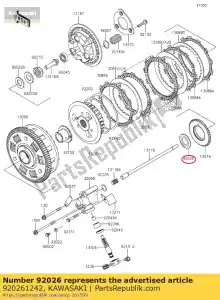 kawasaki 920261242 spacer en450-a1 - Dół