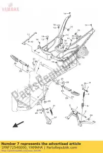 yamaha 1PNF72540000 gancho - Lado inferior