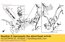 Qui puoi ordinare nessuna descrizione disponibile al momento da Honda , con numero parte 45181MFR670: