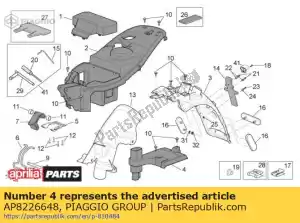 Piaggio Group AP8226648 prateleira - Lado inferior