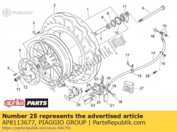 Aprilia AP8113677, F.antiwhistle platenpaar, OEM: Aprilia AP8113677