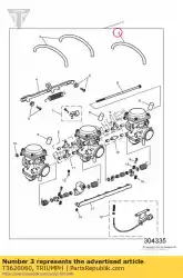 Here you can order the fuel pipe from Triumph, with part number T3620060: