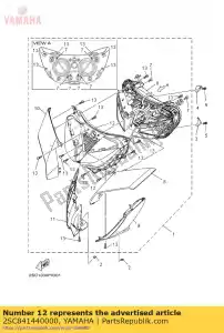 yamaha 2SC841440000 cover, e - Bottom side