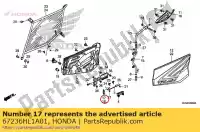 67236HL1A01, Honda, latch comp., r. door honda  700 1000 2017 2018 2019 2020, New