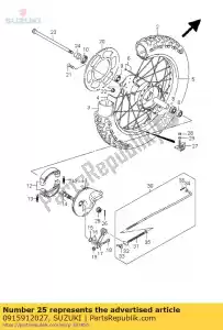 suzuki 0915912027 nuez - Lado inferior