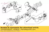 33450MZ8G22, Honda, winker assy., l. fr. (stanley) (12 v 21 w) honda vt 600 750 1998 1999 2001 2002, Nowy