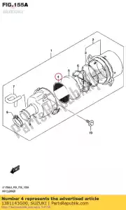 suzuki 1381143G00 armadilha chama - Lado inferior