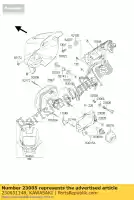 230051148, Kawasaki, Lâmpada body-comp-head kl650-c1 kawasaki klr 650 1995 1996 1997 1998 1999 2001 2002 2003 2004, Novo