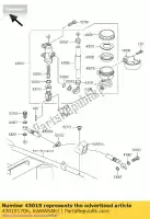 430151706, Kawasaki, cylinder-assy-master, kawasaki z zs 1000 750, Nowy