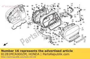 Honda 81281MCA000ZM lwr moul r*r287m* - Bottom side