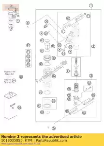 ktm 50180358S5 monoshock onderste deel - Onderkant