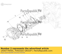 Aprilia 1A0077850C, Perno perno pistone-polso., OEM: Aprilia 1A0077850C